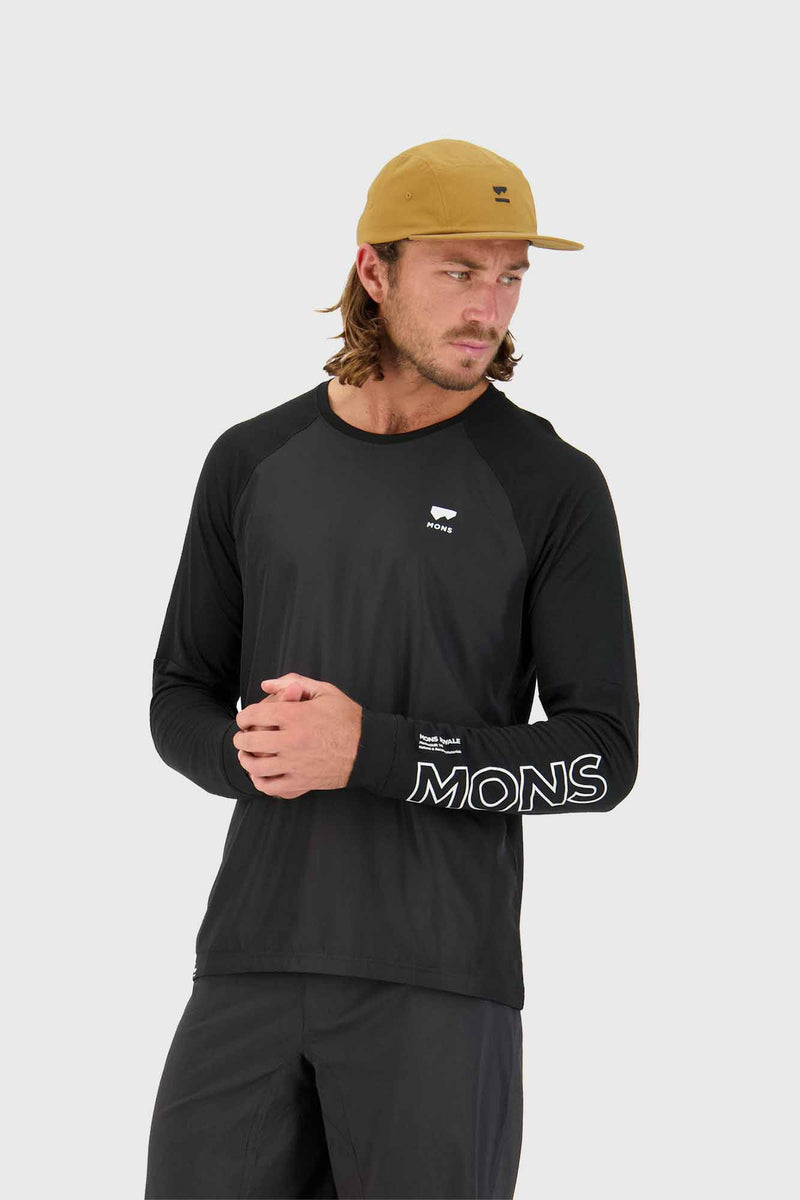 Mons Royale Tarn Merino Shift Wind Jersey - Black – Stif Mountain