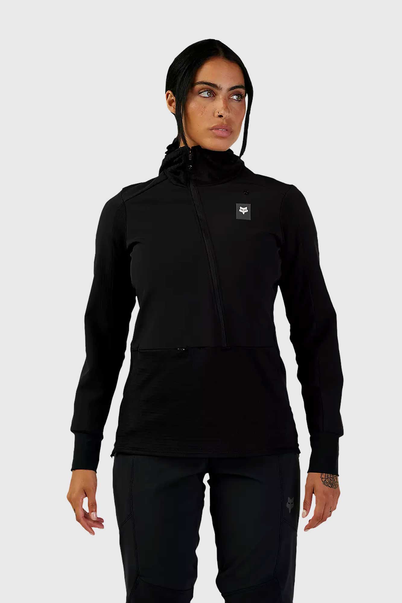 Fox Womens Defend Thermo Hoodie - Black