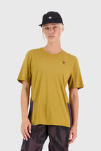 Load image into Gallery viewer, Mons Royale Womens Tarn Merino Shift Tee - Shale/Cumin