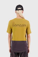 Load image into Gallery viewer, Mons Royale Womens Tarn Merino Shift Tee - Shale/Cumin