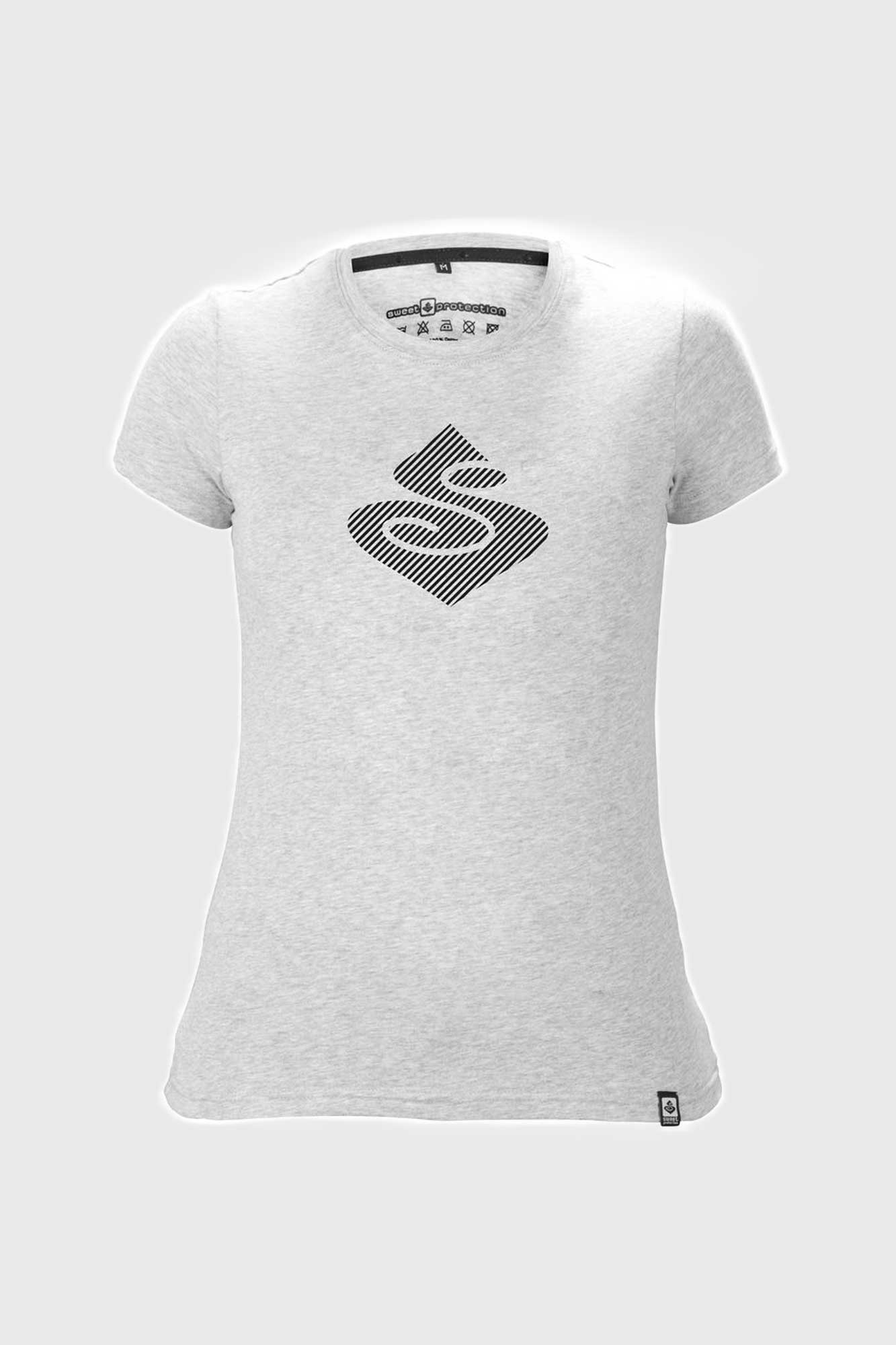 Sweet Protection Logo Hatch Women's T-shirt - Light Grey Melange