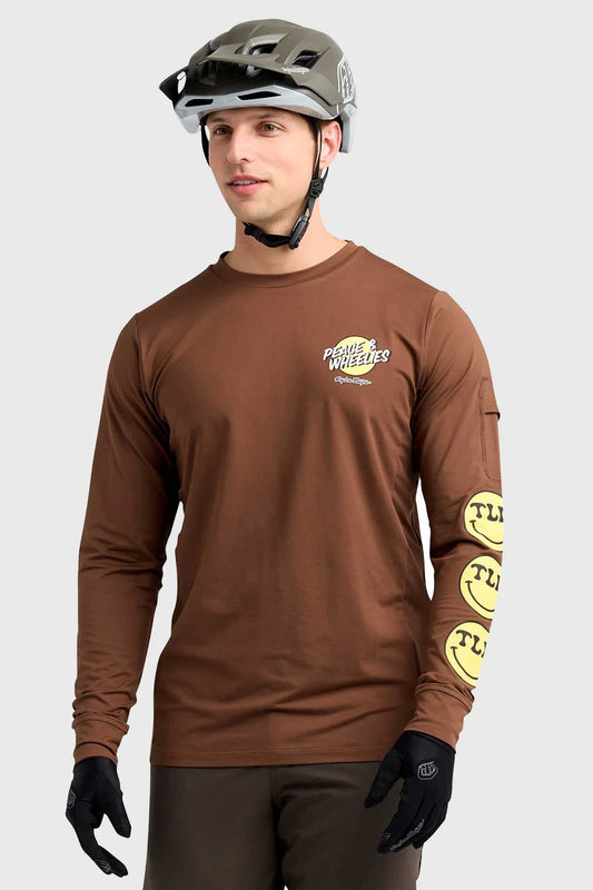 Troy Lee Designs Ruckus Ride LS Tee - Chocolate