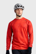 Load image into Gallery viewer, Troy Lee Designs Skyline Chill LS Jersey - Scattered Fire Orange